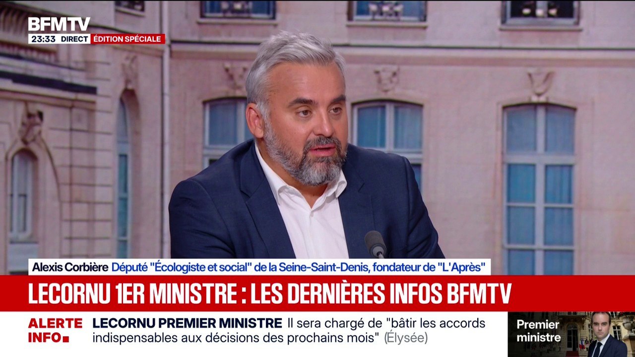 Sébastien Lecornu à Matignon: "Emmanuel Macron s'est radicalisé", affirme Alexis Corbière, député (Écologiste et social) de la Seine-Saint-Denis