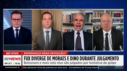 Luiz Fux diverge de Alexandre de Moraes e Flávio Dino durante julgamento de Jair Bolsonaro