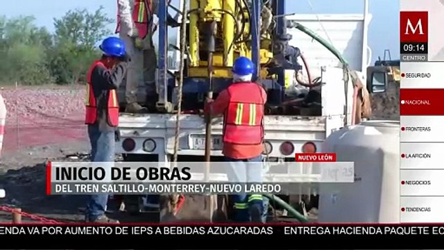 Comienza obra del tren de pasajeros Saltillo-Nuevo Laredo en Salinas Victoria, NL