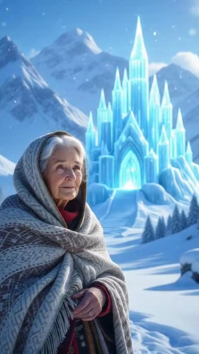 “बूढ़ी दादी का बर्फ का किला और जिन्न की रक्षा ✨ | Magical Ice Castle Story”