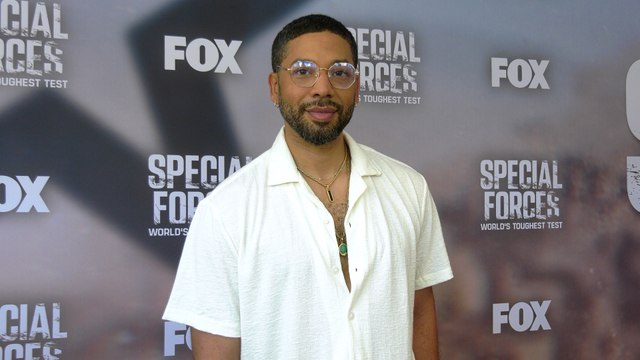 Jussie Smollett attends the red carpet for FOX's Special Forces: World's Toughest Test event