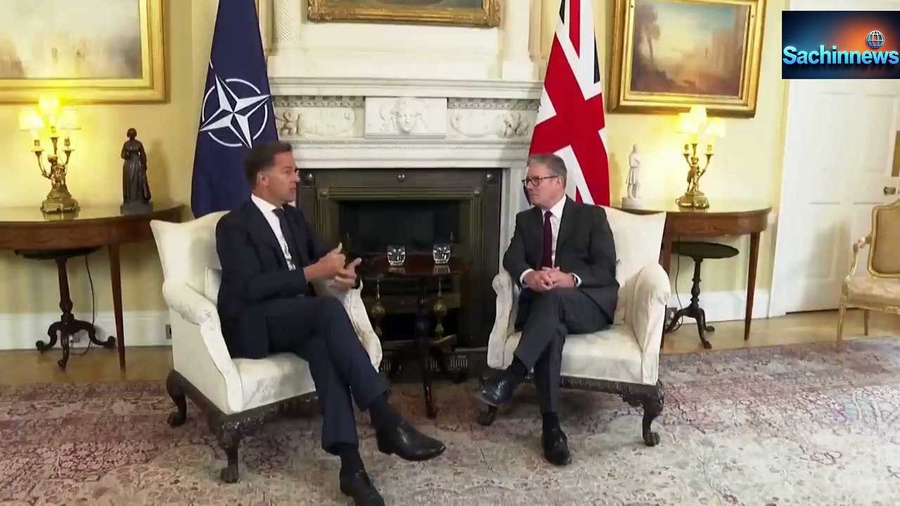 UK PM Starmer Meets NATO Chief Rutte at Downing Street | Ukraine War & Security Talks 2025 #fyp