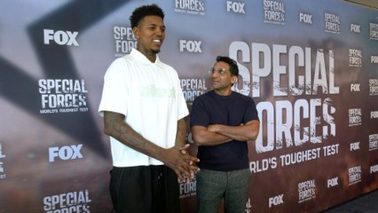 Nick Young and Ravi V. Patel attend the red carpet for FOX's "Special Forces: World's Toughest Test" event