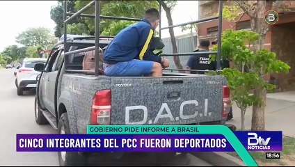 Bolivia entregó a cinco integrantes del PCC a Brasil