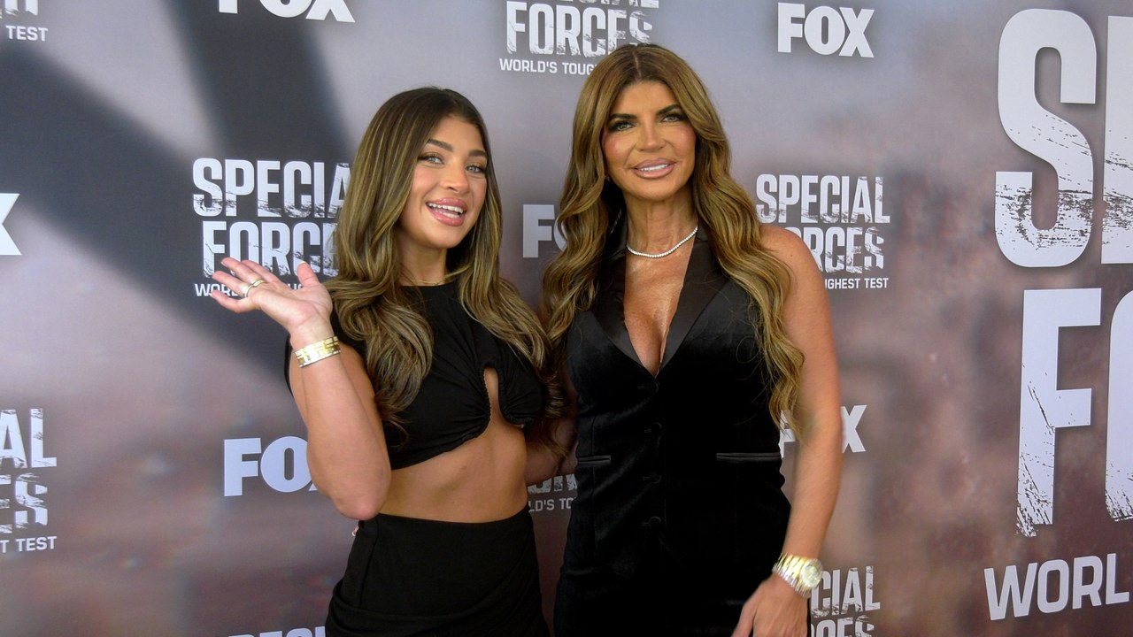 Gia Giudice and Teresa Giudice attend the red carpet for FOX's "Special Forces: World's Toughest Test" event