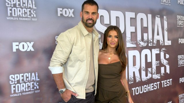 Eric Decker and Jessie James attend the red carpet for FOX's Special Forces: World's Toughest Test event