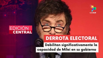 Pdte. Milei pierde apoyo de gobernadores tras derrota electoral en Buenos Aires