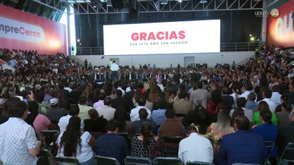 Quirino destaca obra pública, agua y salud en su primer informe de gobierno