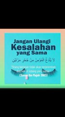 Jangan Ulangi Kesalahan Yang Sama