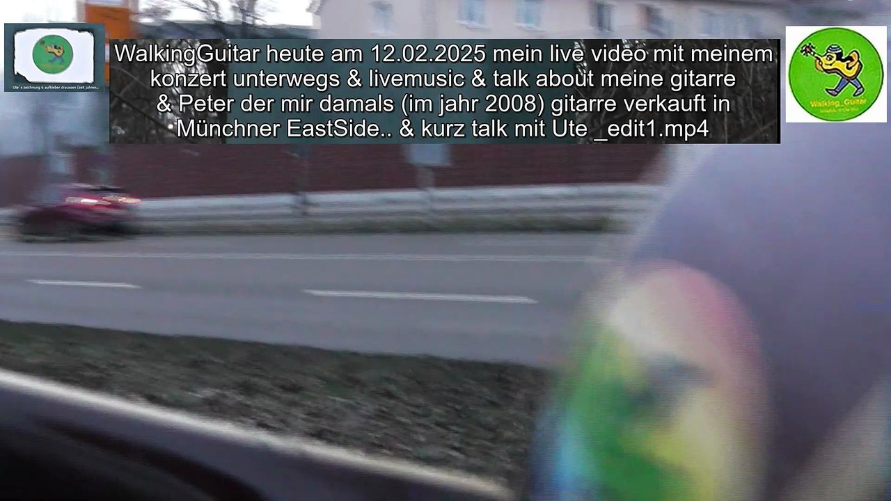 WalkingGuitar heute am 12.02.2025 mein live video mit meinem konzert unterwegs & livemusic
