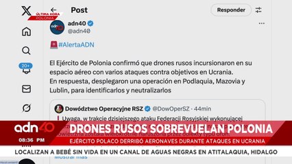 🚨¡Última Hora! Ejército Polaco derribó aeronaves durante ataques en Ucrania
