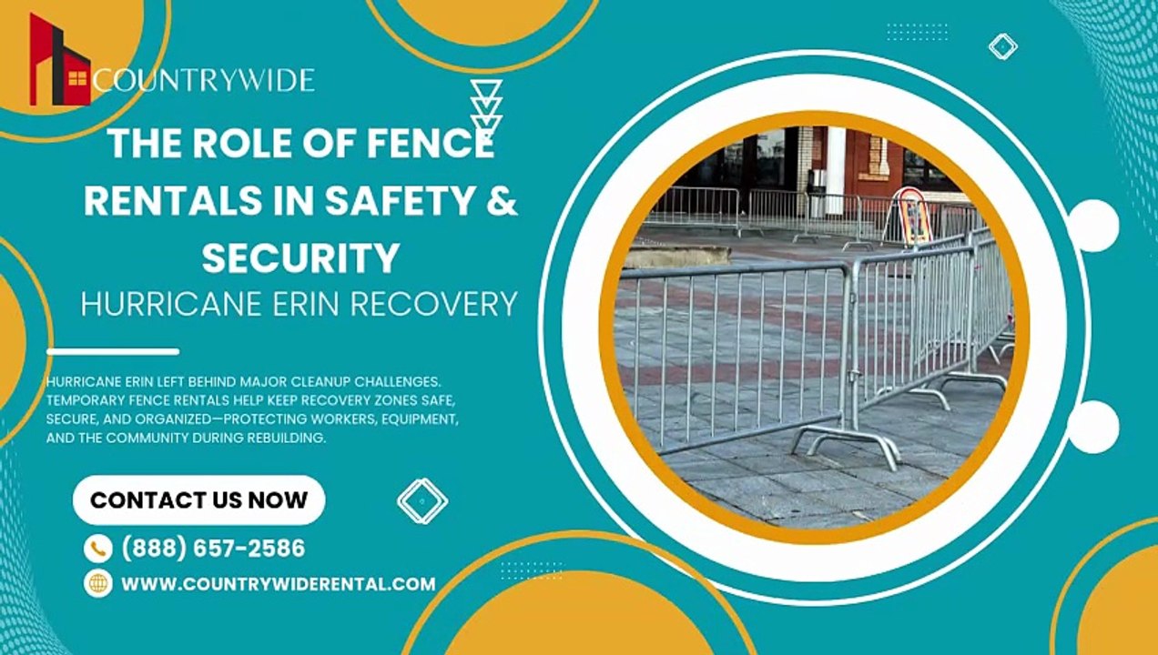 The Role of Fence Rentals in Safety & Security | Countrywide Rental