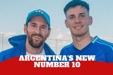 Franco Mastantuono following in the footsteps of his idol Lionel Messi