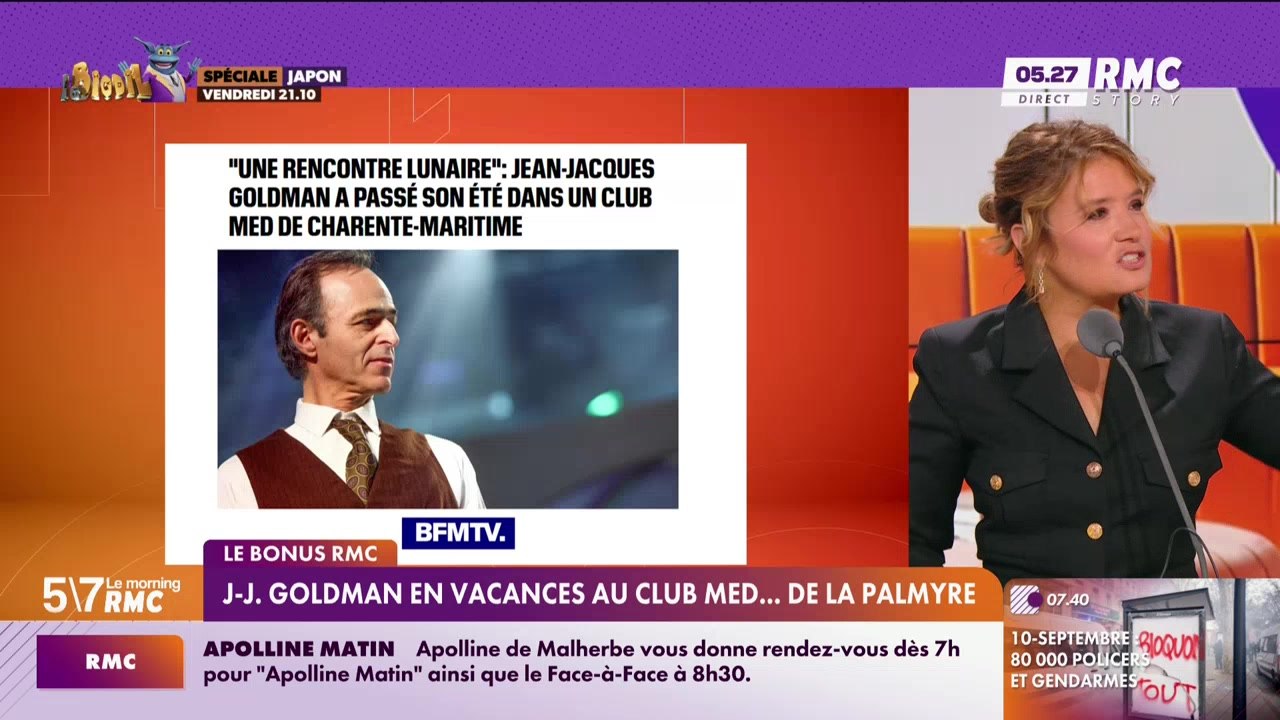 Le bonus RMC : Jean-Jacques Goldman en vacances au Club Med... de la Palmyre - 10/09
