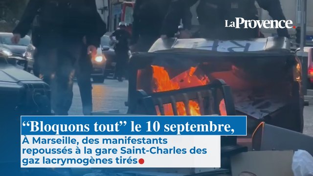 À Marseille, des manifestants repoussés à la gare Saint-Charles