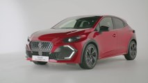 The new Renault Clio full hybrid E-Tech Esprit Alpine Design Preview in Absolute Red