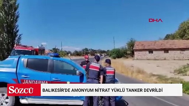 Balıkesir'de faciaya ramak kala: Patlama riskine karşı yol kapatıldı