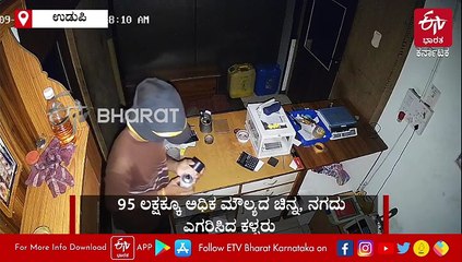 ಉಡುಪಿ: ಸಿಸಿಟಿವಿಗೆ ಸ್ಪ್ರೇ ಬಳಿದು ₹95 ಲಕ್ಷಕ್ಕೂ ಹೆಚ್ಚು ಮೌಲ್ಯದ ಚಿನ್ನ, ನಗದು ಕಳ್ಳತನ