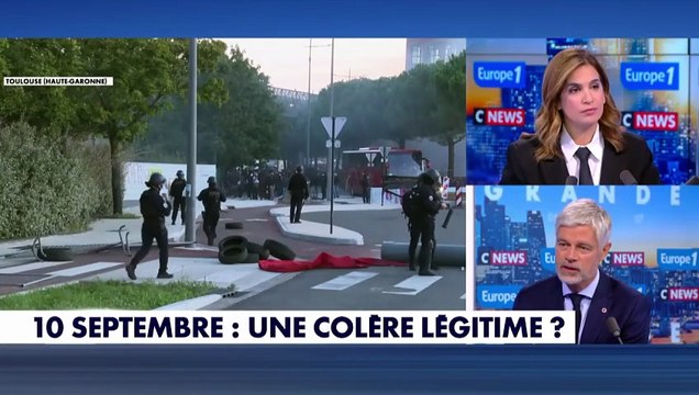 Mouvement du 10 septembre : Jean-Luc Mélenchon nourrit le chaos parce qu'il espère la révolution , assure Laurent Wauquiez