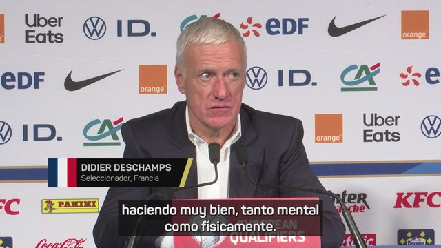Deschamps destaca la calidad de Mbappé tras igualar a Henry: Puede subir el listón aún más