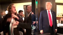 Protestas contra Trump en un restaurante Trump es el Hitler de nuestro tiempo