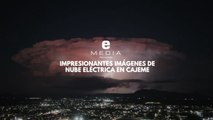 Enorme nube eléctrica sorprende a Ciudad Obregón, Sonora, este martes 9 de septiembre