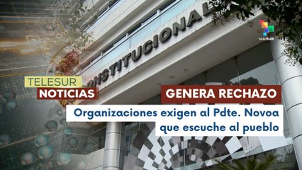 Gobierno de Ecuador anuncia nuevas preguntas para consulta popular y genera críticas por gasto millonario