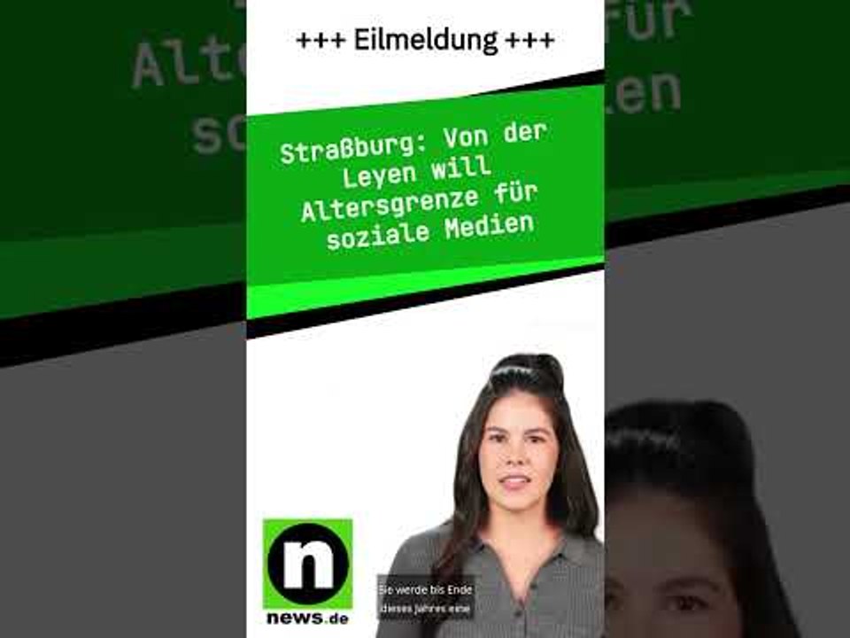 Von der Leyen will Altersgrenze für soziale Medien