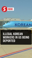 Plane leaves for US to deport detained Korean illegal workers