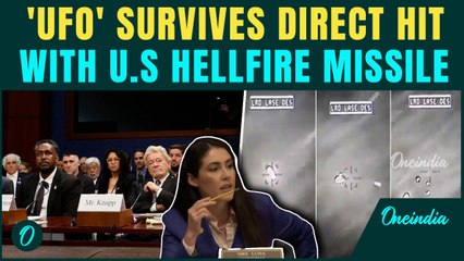 Shocking Footage Shows Hellfire Missile Fired by U.S Military Bounce off UFO Over Ocean | Aliens?