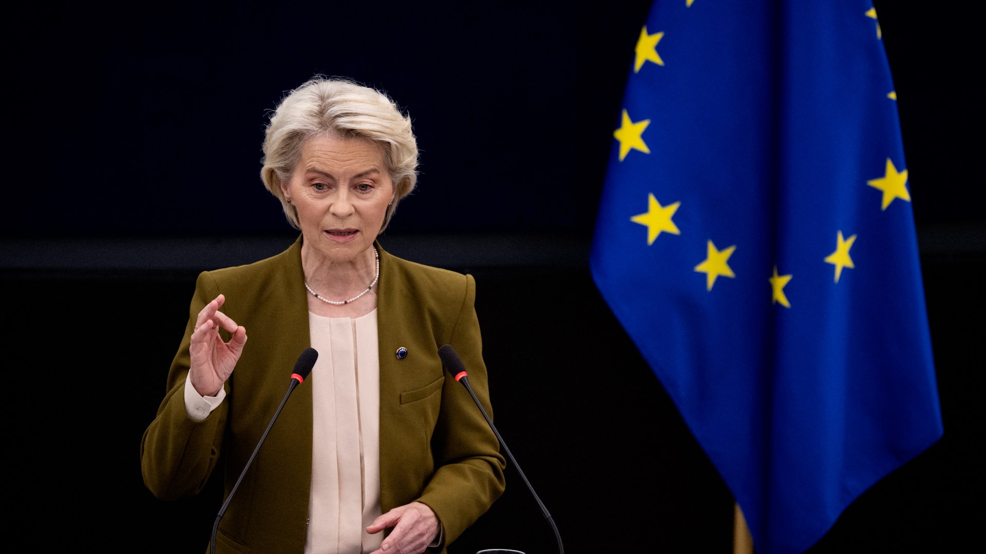 La presidenta de la Comisi�n Europea, Ursula von der Leyen, asegur� este mi�rcoles que la Uni�n Europea est� inmersa "en una lucha por su futuro" y advirti� de que, aunque Europa es "fundamentalmente un proyecto de paz", ya no hay "ni espacio para ni tiempo para la nostalgia" por el pasado.