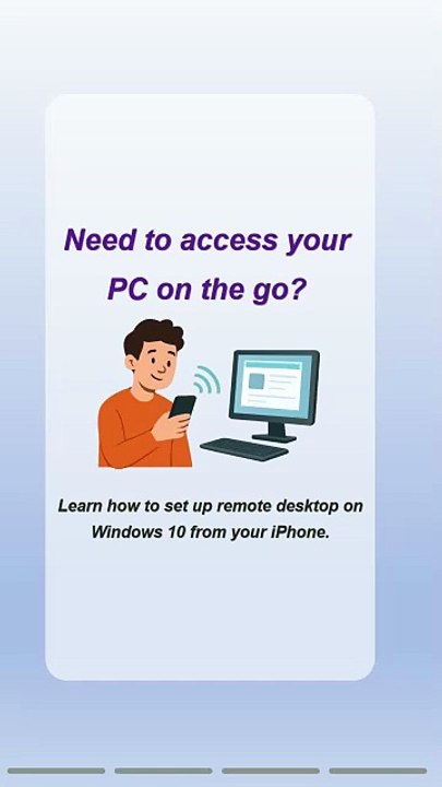 How to Set Up Windows 10 Remote Desktop from iPhone