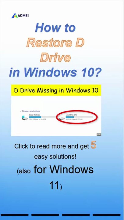 5 Simple Ways to Restore D Drive in Windows!