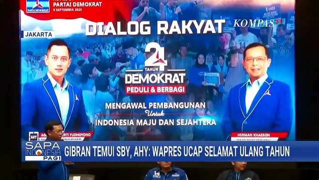 Gibran Temui SBY, AHY Ungkap Bahas Pembangunan Negeri - Wapres Ucap Selamat Ulang Tahun