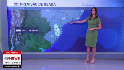 Alerta de geada no Sul do Brasil nesta quarta (10) | Previsão do Tempo