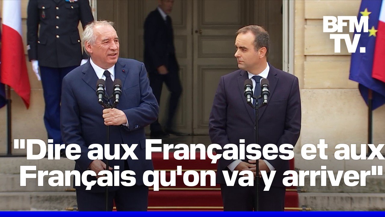 La passation de pouvoir à Matignon entre François Bayrou et Sébastien Lecornu en intégralité