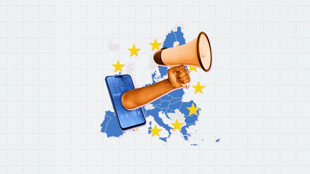 В каких странах ЕС больше всего распространена онлайн-реклама?