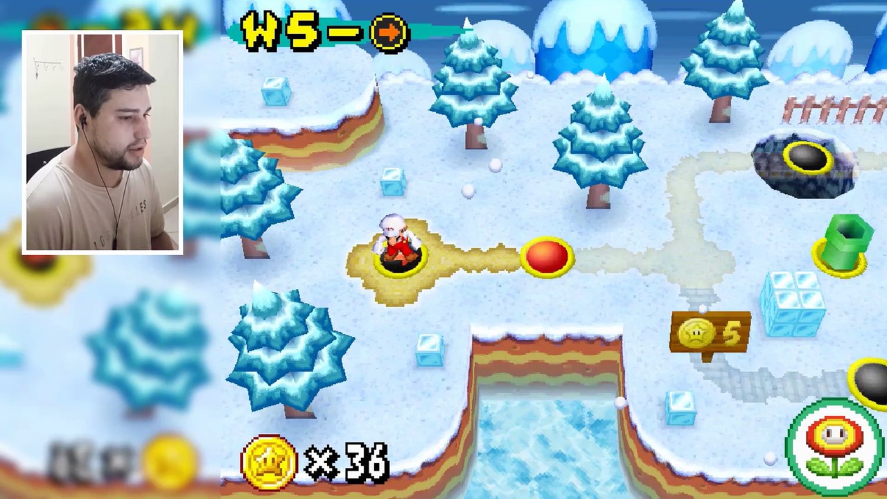 New Super Mario Bros. Ep.[06] - Muito gelo e obstáculos.