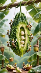 Tiny Worker on Wintermelon Farm ❄️