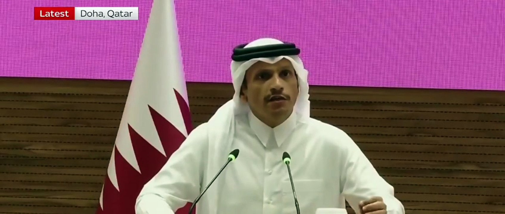 The Qatri Prime Minister Al Thani confirm that United States Issued the warning to them