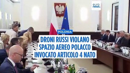 La Polonia abbatte droni russi entrati nello spazio aereo: "È aggressione", in azione jet italiani