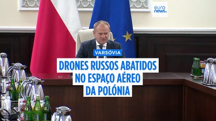Polónia abate vários drones russos após violação do espaço aéreo