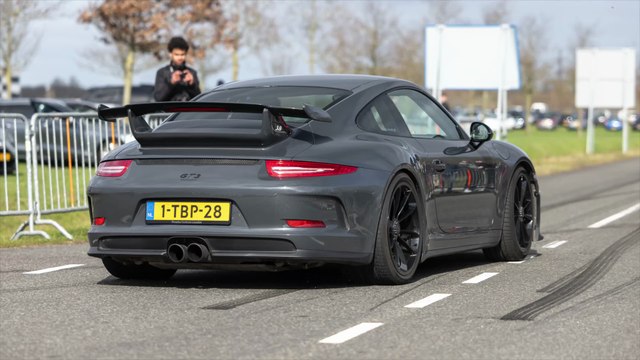 Porsche 991 GT3 with MBRP Exhaust - Accelerations, Downshifts & Revs !