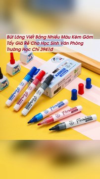 Bút Lông Viết Bảng Nhiều Màu Kèm Gôm Tẩy Giá Rẻ Cho Học Sinh Văn Phòng Trường Học Chỉ 3941đ - TRIPMAP Marketplace