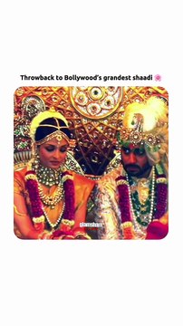 The wedding that stopped Bollywood 💍✨ #aishwaryarai #bollywood #reels #bachchan #wedding #glamsham #couples #glamsham [Glamsham, couples, wedding, bollywood, Aishwarya Rai, abhishek bachchan]