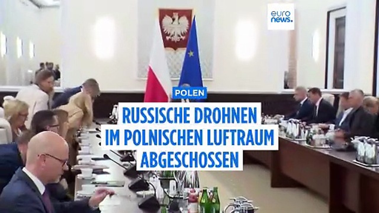 Erstmals seit Russlands Ukraine-Krieg: Polen schießt 4 von 19 Drohnen ab, Tusk will NATO-Hilfe