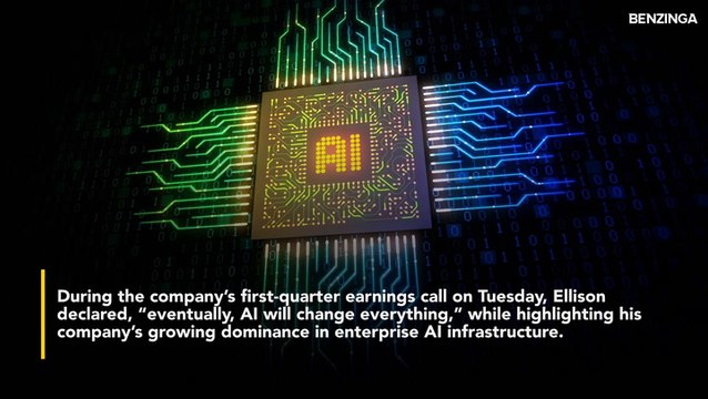 Larry Ellison Targets 'Multi-Trillion-Dollar' AI Inference Market For Oracle- 'AI Will Change Everything'