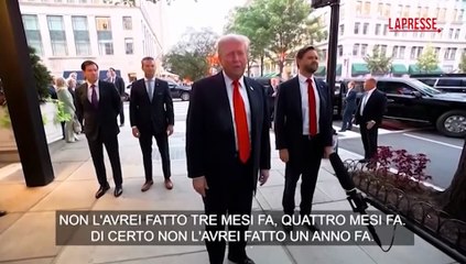 Trump cena in un ristorante per promuovere la repressione a Washington