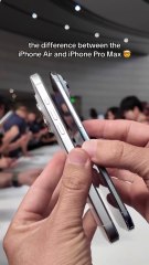 iPhone 17 Air VS iPhone 17 Pro Max