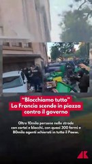 Francia paralizzata dalla giornata di protesta ‘Blocchiamo tutto’